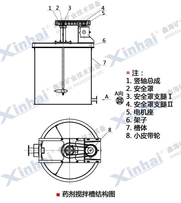 药剂搅拌槽结构原理图